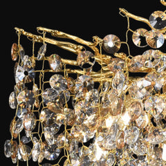 Qulik Baronial Beauty Luxury Decorative Chandelier Electroplated Gold Ceiling Lights (QL-P8048F-D460)