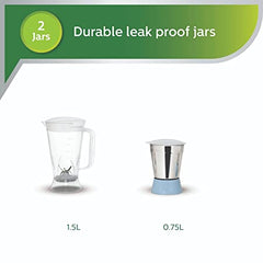 Philips Juicer Mixer Grinder HL7575/00 (Blue, 2 Jars) PH-1103-J