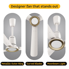 Atomberg Studio Nexus Smart 1400mm BLDC Ceiling Fan with IoT & Remote Control (Pearl White)| AT-149