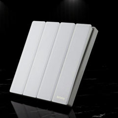 Belamy White 4 Gang 1 Way Switch | BE-150-SW