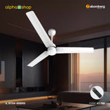 Atomberg Renesa 56" 35W BLDC motor Energy Saving Anti-Dust Speed Indicator Light Ceiling Fan with Remote Control (Pearl White) AT-105