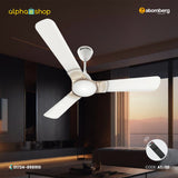 Atomberg Erica 48'' 35 Watt BLDC motor Energy Saving Anti-Dust Speed Indicator Light Ceiling Fan with Remote Control ( Snow White ) AT-110