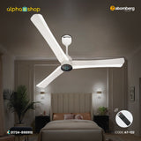 Atomberg Renesa+ 48" 28W BLDC motor Energy Saving Anti-Dust Speed Indicator Light  Ceiling Fan with Remote Control (Pearl White) AT-122