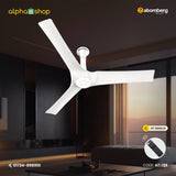 Atomberg Aris Starlight 48" Silent Energy Efficient BLDC Motor With Smart IoT and IR Remote Ceiling Fan (Marble White) AT-125