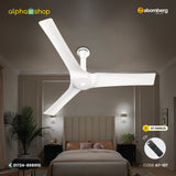 Atomberg Aris 48" Silent Energy Efficient BLDC Motor With Smart IoT and IR Remote Ceiling Fan (Marble White) AT-127