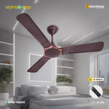 Atomberg Erica Smart+ 48'' 28 Watt BLDC motor Energy Saving Anti-Dust Speed Indicator Light Ceiling Fan with Remote Control  (Espresso brown  ) AT-131