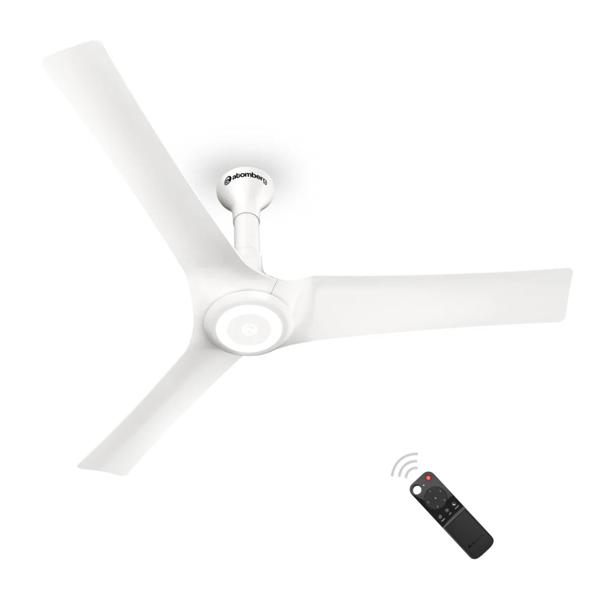 Atomberg Aris Starlight 48" Silent Energy Efficient BLDC Motor With Smart IoT and IR Remote Ceiling Fan (Marble White) AT-125