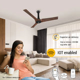 Atomberg Aris 48" Silent Energy Efficient BLDC Motor With Smart IoT and IR Remote Ceiling Fan (Dark Teakwood) AT-128