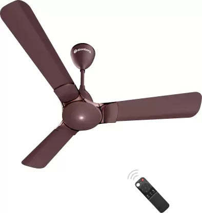 Atomberg Erica 48'' 28 Watt BLDC motor Energy Saving Anti-Dust Speed Indicator Light Ceiling Fan with Remote Control  (Espresso brown  ) AT-131