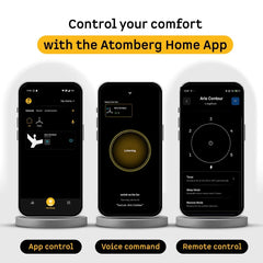 Atomberg Aris Contour Smart 48-inch BLDC ceiling fan with IoT enabled app control, voice command and remote control, model AT-169.