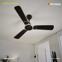 Alphaeshop banner AT-161.jpg for Atomberg Erica Nuvo 1200mm BLDC ceiling fan in blaze brown.