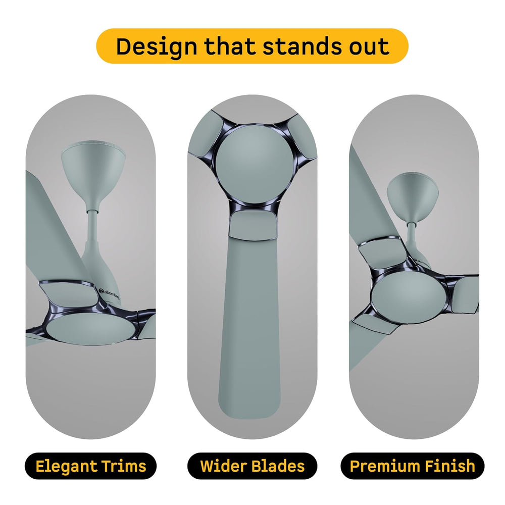 Three views of a kitchen faucet with labeled features on a white background.