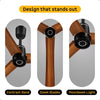 Atomberg Renesa Elite smart fan banner highlighting its design features: contrast band, sleek wooden blades, and integrated moonbeam light.
