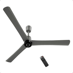 Atomberg Renesa Elite Smart 1400mm BLDC ceiling fan in sand grey with remote control, from file AT-153_01.jpg.
