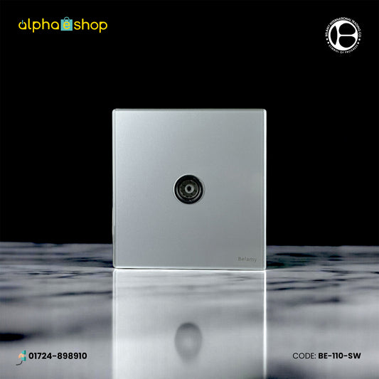 Belamy Sky Grey TV Socket | BE-110-SW