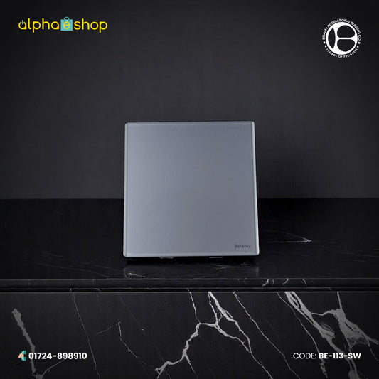 Belamy Grey Blank Plate | BE-113-SW
