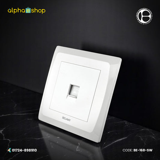 Belamy LK7 LANBAO Grey-White Telephone Socket | BE-168-SW