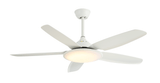Breezelux Alpha 52"  Modern Decorative Silent ABS Blade Underlight with Remote Ceiling Fan ( White) BL-2501-W