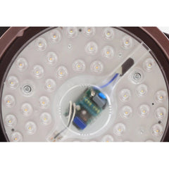 Breezelux 34" Modern Decorative Silent ABS Blade Underlight with Remote Ceiling Fan  (Silver) BL-2506