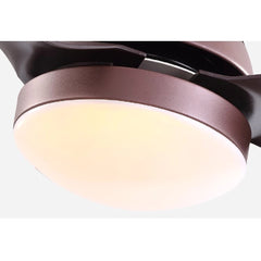 Breezelux 34" Modern Decorative Silent ABS Blade Underlight with Remote Ceiling Fan  (Silver) BL-2506
