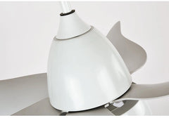 Breezelux 36" Modern Decorative Silent ABS Blade Underlight with Remote Ceiling Fan (White) BL-2066-WH