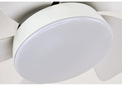 Breezelux 36" Modern Decorative Silent ABS Blade Underlight with Remote Ceiling Fan (White) BL-2066-WH