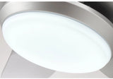 Breezelux Alpha 48" Modern Decorative Silent ABS Blade Underlight with Remote Ceiling Fan (Silver) BL-2736-S