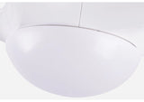 Breezelux Alpha 52" Modern Decorative Silent ABS Blade Underlight with Remote Ceiling Fan (White) BL-2819-W