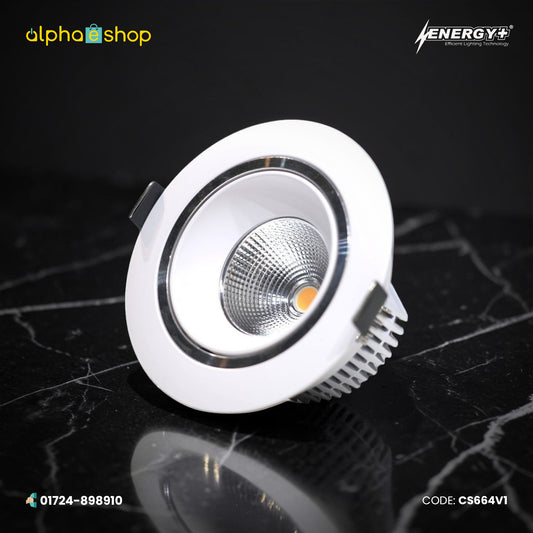 Energy Plus 664 - 12W Round LED Concealed Spot Light (White)| CS664