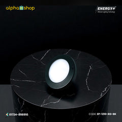 Energy Plus 1210 round LED concealed spot light in black with slim recessed design, model EP-1210-RD-BK.
