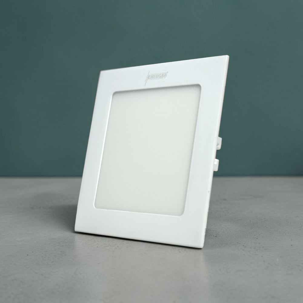 Energy Plus 2007 (1098) 9W square concealed panel LED light in white with slim frame and frosted diffuser, model C1098.