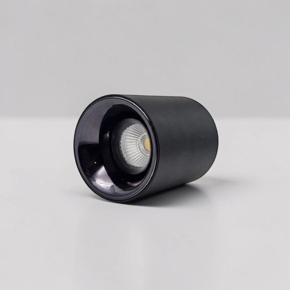 Energy Plus 41028 10W LED surface spot light in black with cylindrical housing, recessed reflector lens and model SS41028.