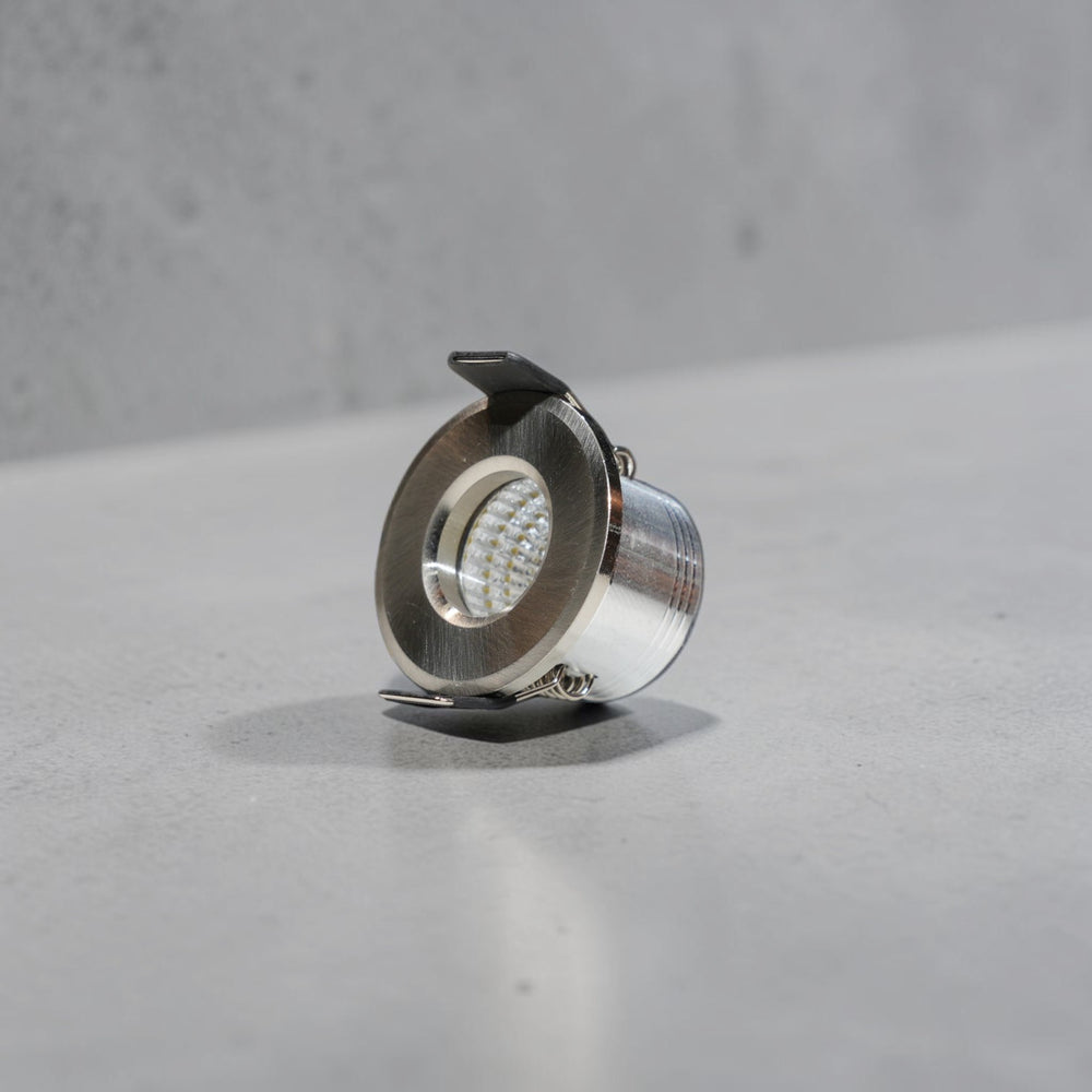 Energy Plus 6138 3W LED concealed spot light in silver with brushed metal finish and compact recessed design, model CS6138.