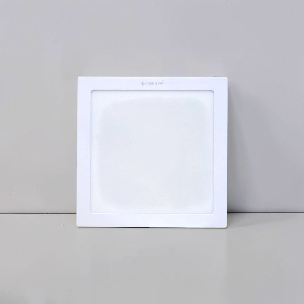 Energy Plus 975 24W square LED concealed panel light in white with slim frame and frosted diffuser, model C975.
