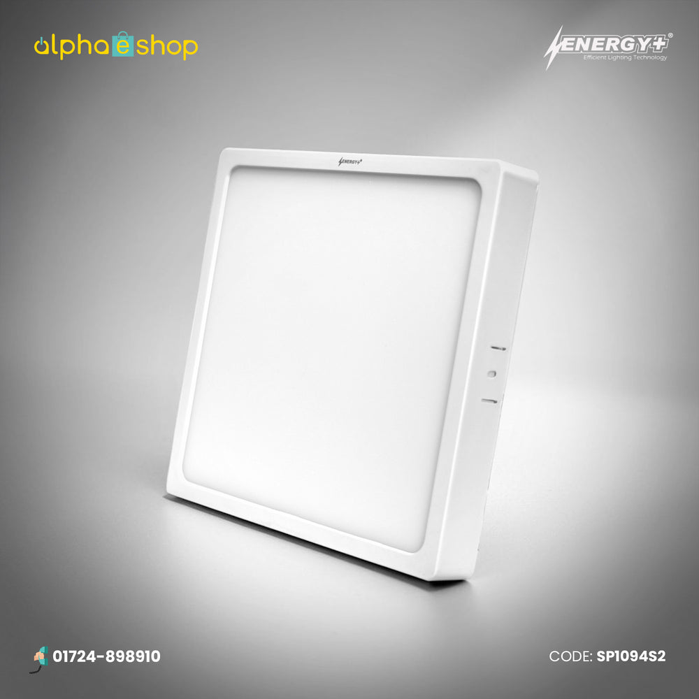 Energy Plus Salvi Panel 2025 20W square panel light in white with slim frame and frosted diffuser, model SP1094.