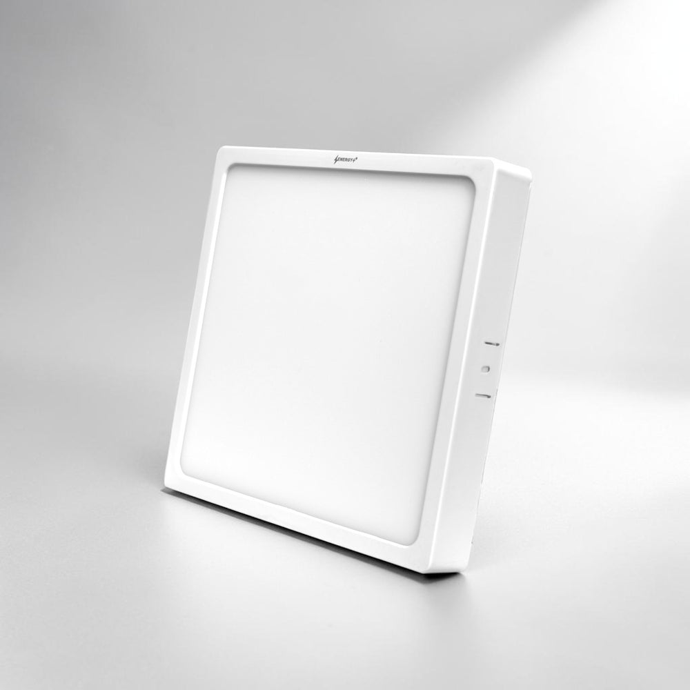 Energy Plus Salvi Panel 2025 20W square panel light in white with slim frame and frosted diffuser, model SP1094.