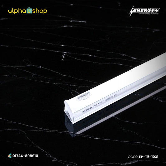 Energy Plus T5 LED tube light with slim white linear housing and integrated LED diffuser, model EP-T5-1031.