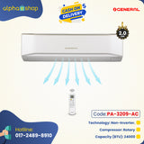 General ASGA30FETA - Split Wall Air Conditioner 2.5 TON (Non-Inverter) (White) PA-3209-AC