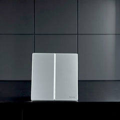 Belamy Sky Grey 2 Gang 1 Way Switch | BE-107-SW