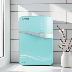 Havells Delite DX 100% RO+UV, pH balanced SS Tank Water Purifier ( Burgundy & white ) H-2002-WP