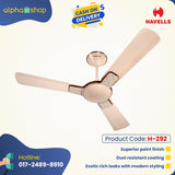 Havells ENTICER ART - NS FAUNA 56" Ceiling Fan (Champagne) H-292