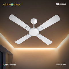 Havells Enticer Hues 56'' 4 Blade celling Fan (White) H-308