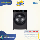 Haier 9Kg Front Loading Washing Machine (Silver) HR-3248-WM