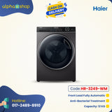 Haier 12Kg Front Loading Washing Machine (Gray) HR-3249-WM