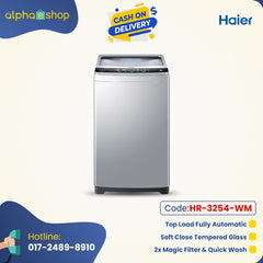 Haier 8 KG Top Load Washing Machine (Grey) HR-3254-WM