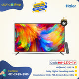 Haier LE32K6000 - 32" HD (Basic) LED TV (Black) HR-3270-TV