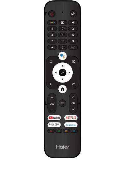 Haier H32K66G - 32" Bezel Less HD Google Android 11.0 Smart TV (Black) HR-3268-TV