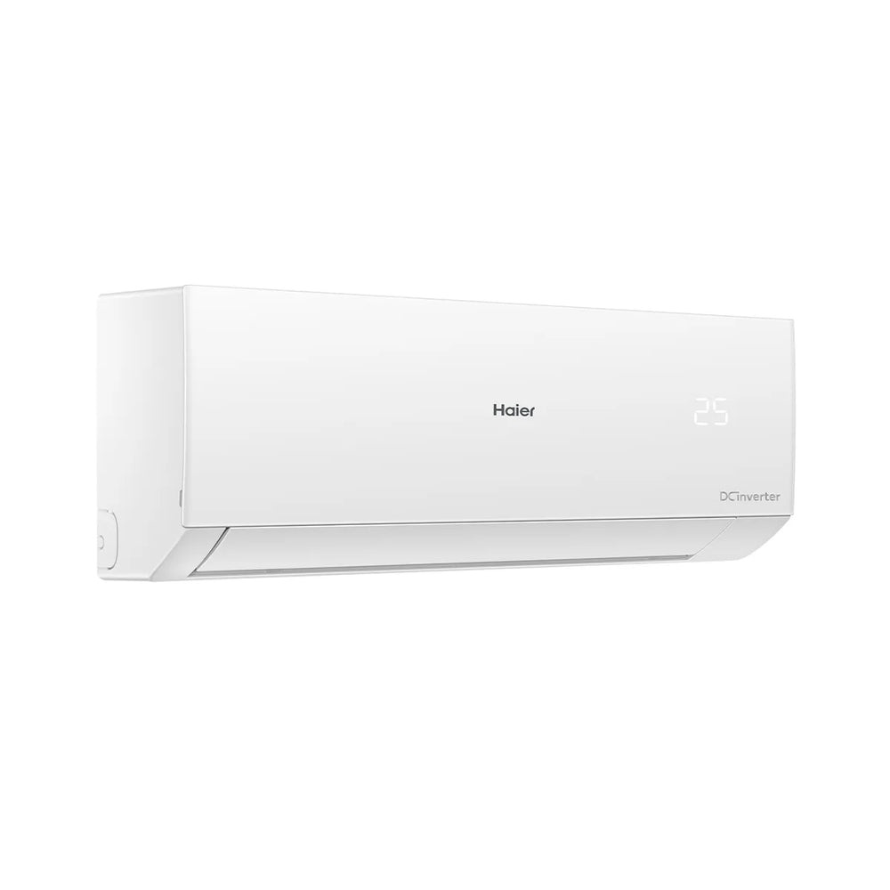 Haier HSU-24 Clean Cool 2 ton inverter split AC indoor unit with 3D airflow and digital temperature display, model HR-3159-AC.