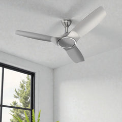 Havells Stealth Air 48-inch premium BLDC ceiling fan in a matte mist finish featuring a low-profile canopy and aerodynamic blades.