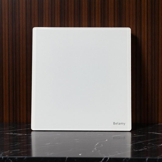 Belamy White Blank Plate | BE-160-SW